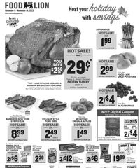 Food Lion Weekly Ad 8th – 14th November 2023 page 1 thumbnail