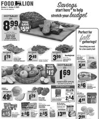 Food Lion Weekly Ad 11th – 17th October 2023 page 1 thumbnail