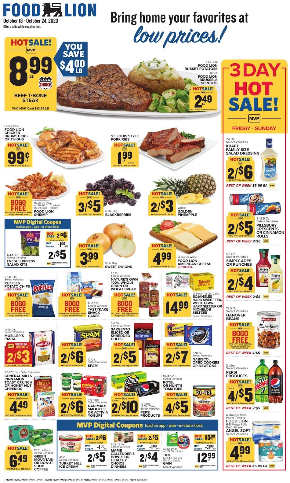 Food Lion Weekly Ad 18th – 24th October 2023 Page 1