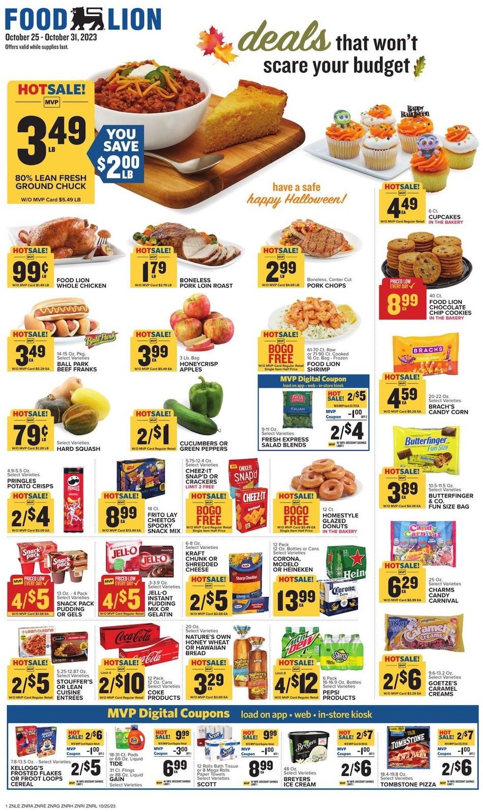 Food Lion Weekly Ad 25th – 31st October 2023 Page 1