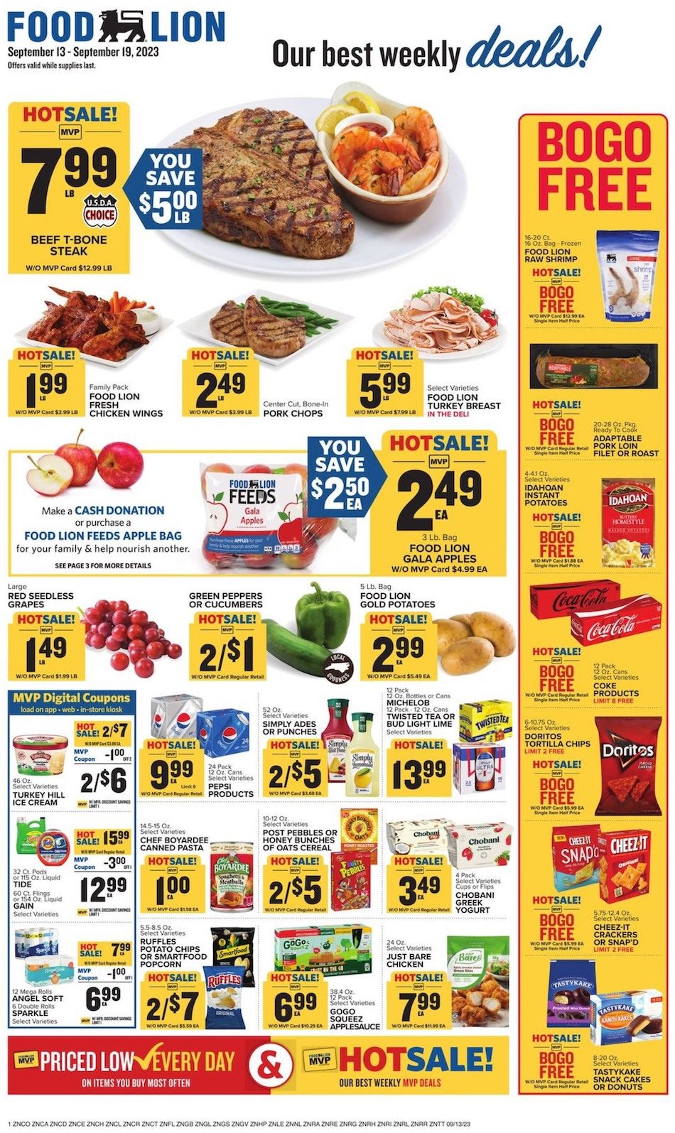 Food Lion Weekly Ad 13th – 19th September 2023 Page 1