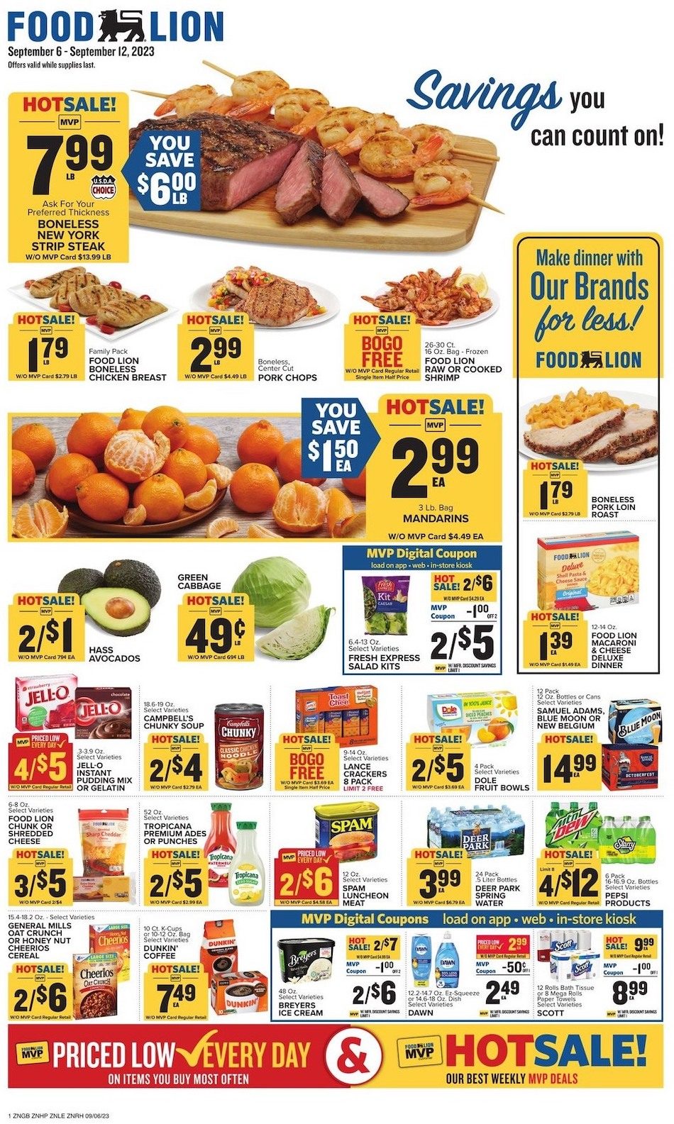 Food Lion Weekly Ad 6th – 12th September 2023 Page 1