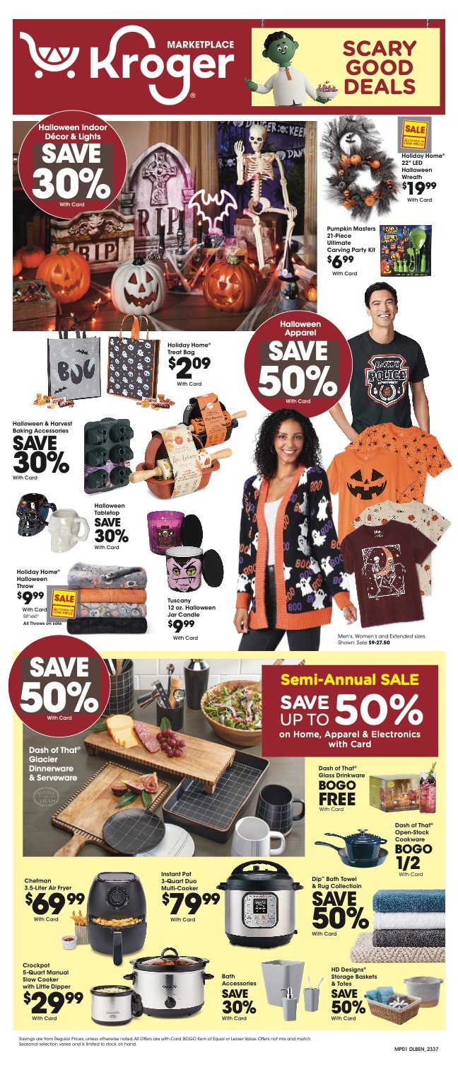 Kroger Ad Halloween 11th – 17th October 2023 Page 1
