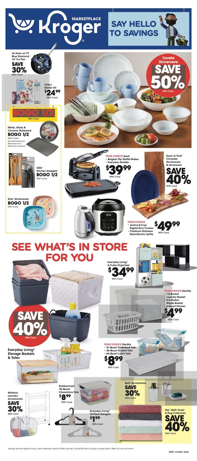 Kroger Market Ad 24th – 30th January 2024 Page 1