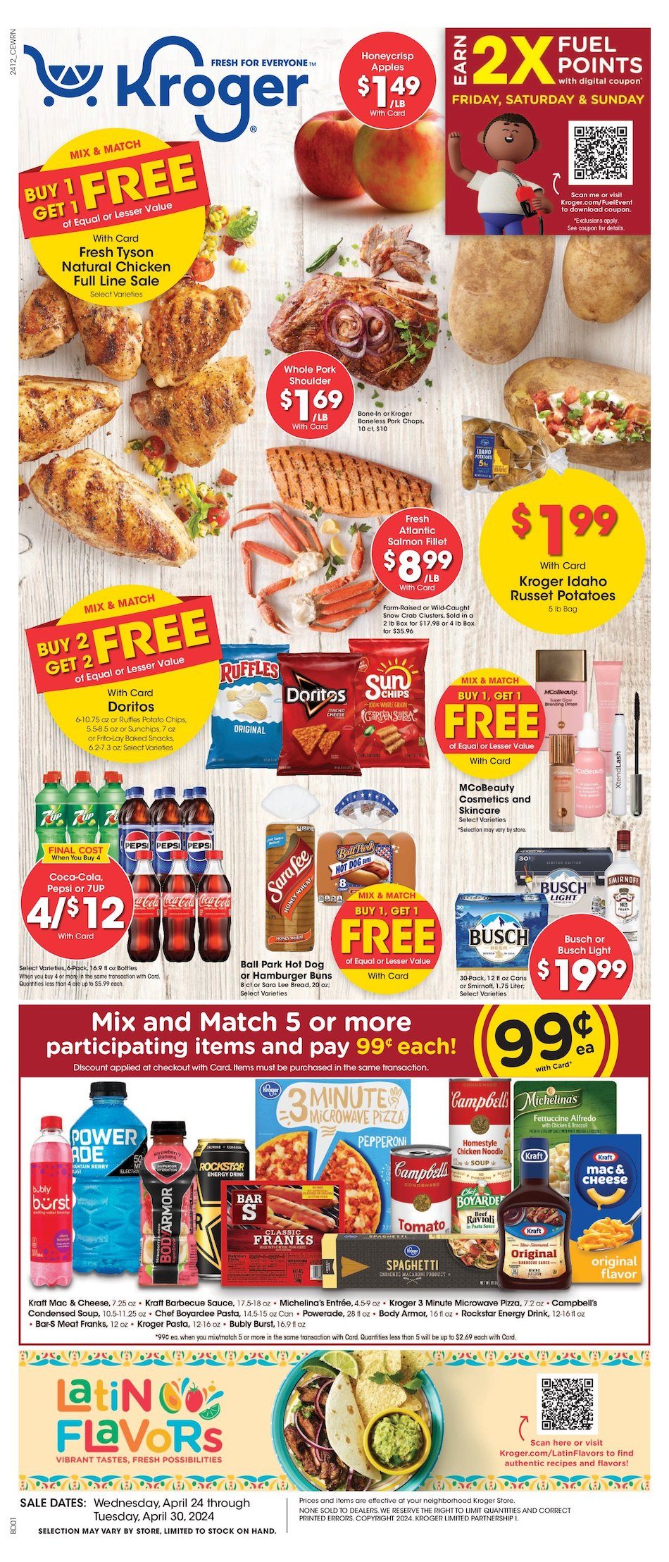 Kroger Weekly Ad 24th – 30th April 2024 Page 1