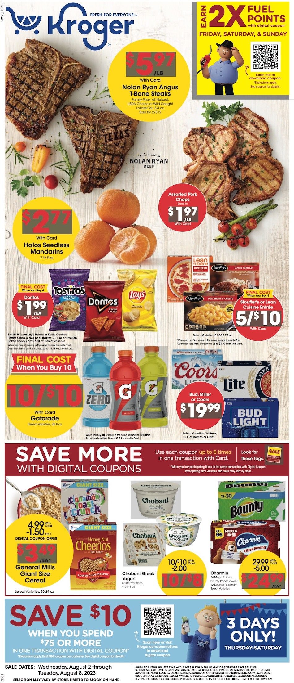 Kroger Weekly Ad 2nd – 8th August 2023 Page 1