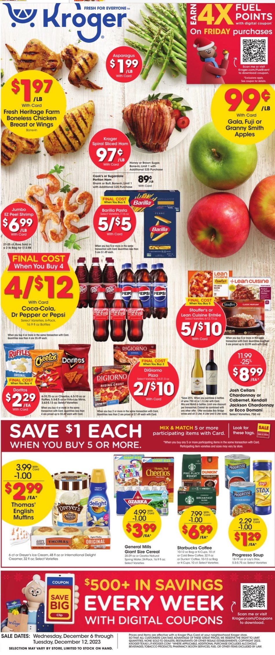 Kroger Weekly Ad 6th – 12th December 2023 Page 1