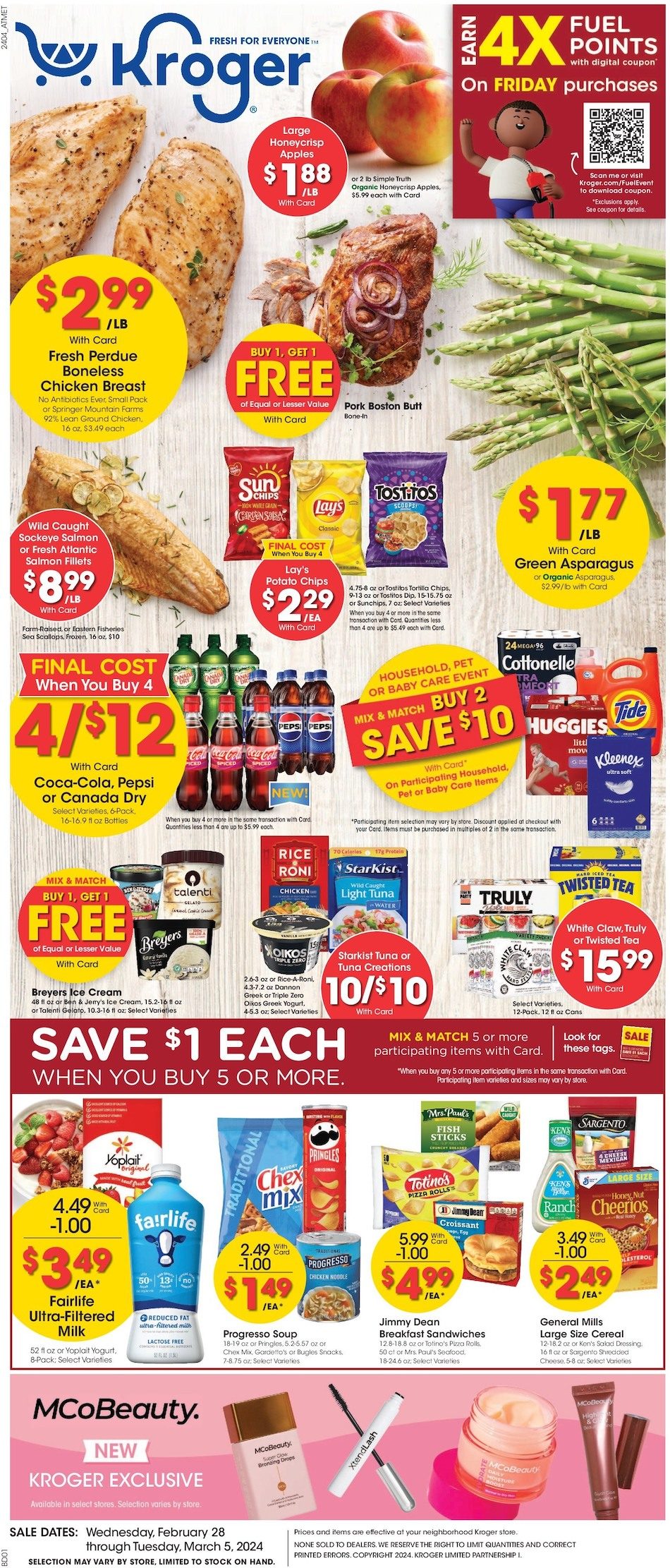 Kroger Weekly Ad 28th February – 5th March 2024 Page 1