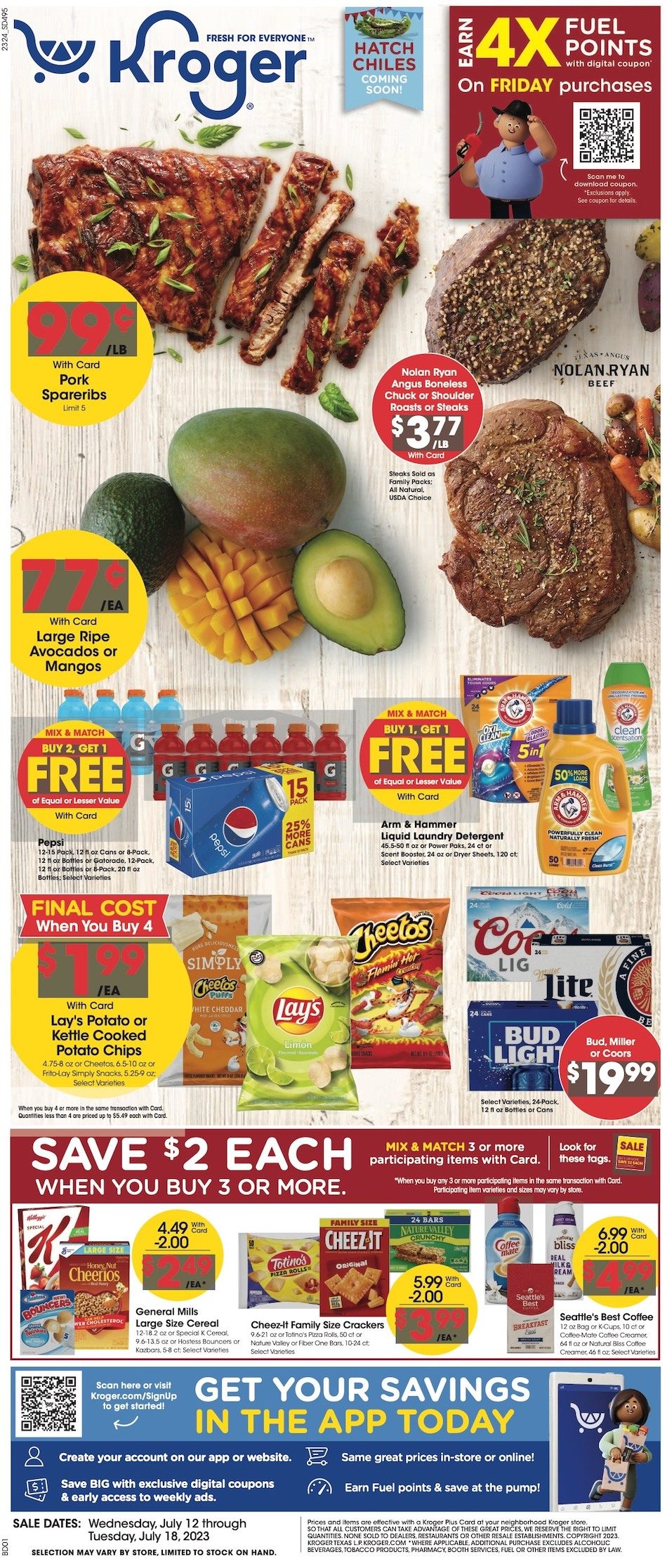 Kroger Weekly Ad 12th – 18th July 2023 Page 1