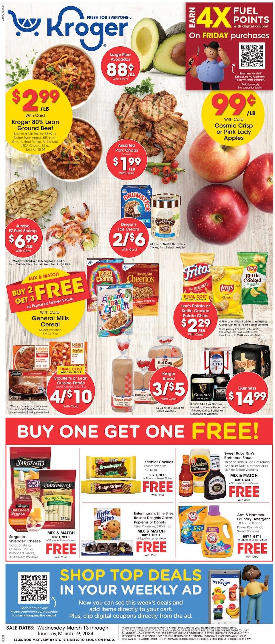 Kroger Weekly Ad 13th – 19th March 2024 Page 1