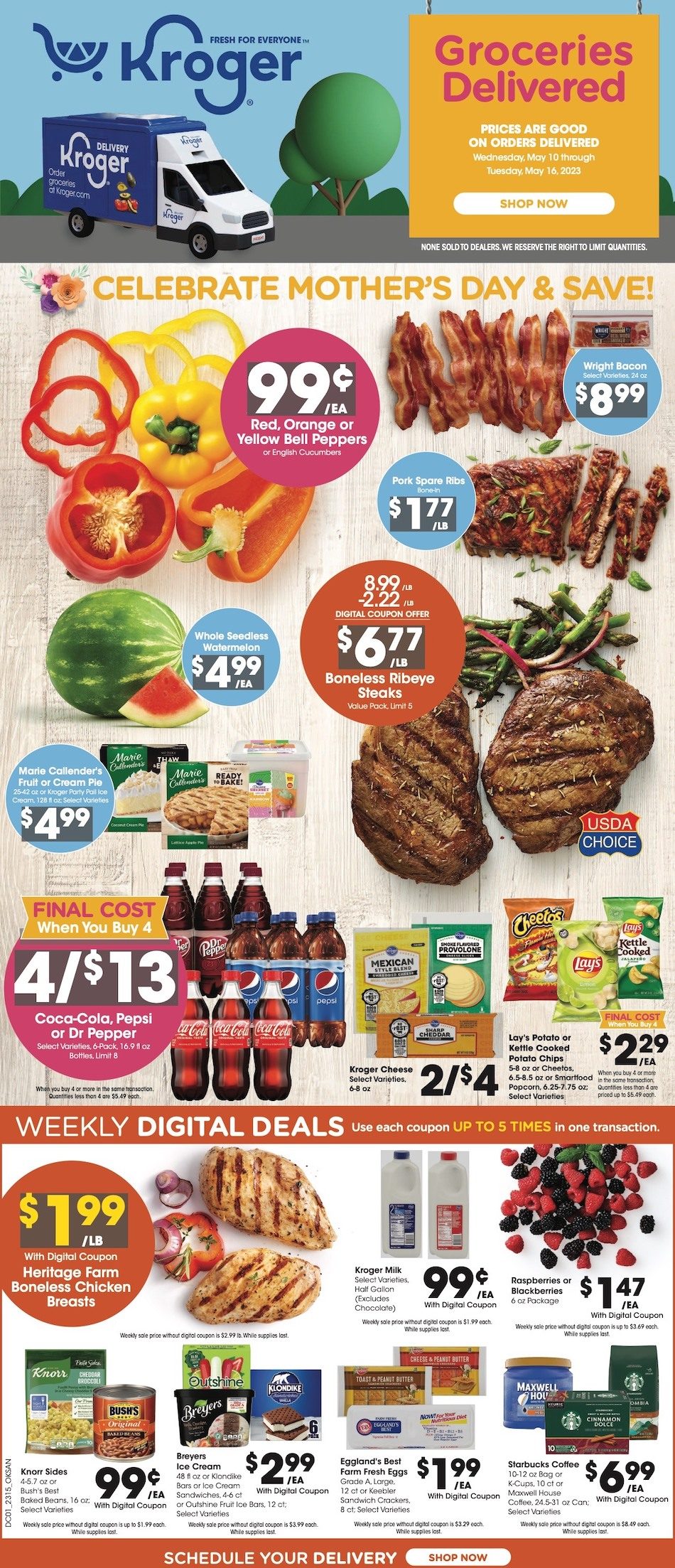 Kroger Weekly Ad Sale 10th – 16th May 2023 Page 1