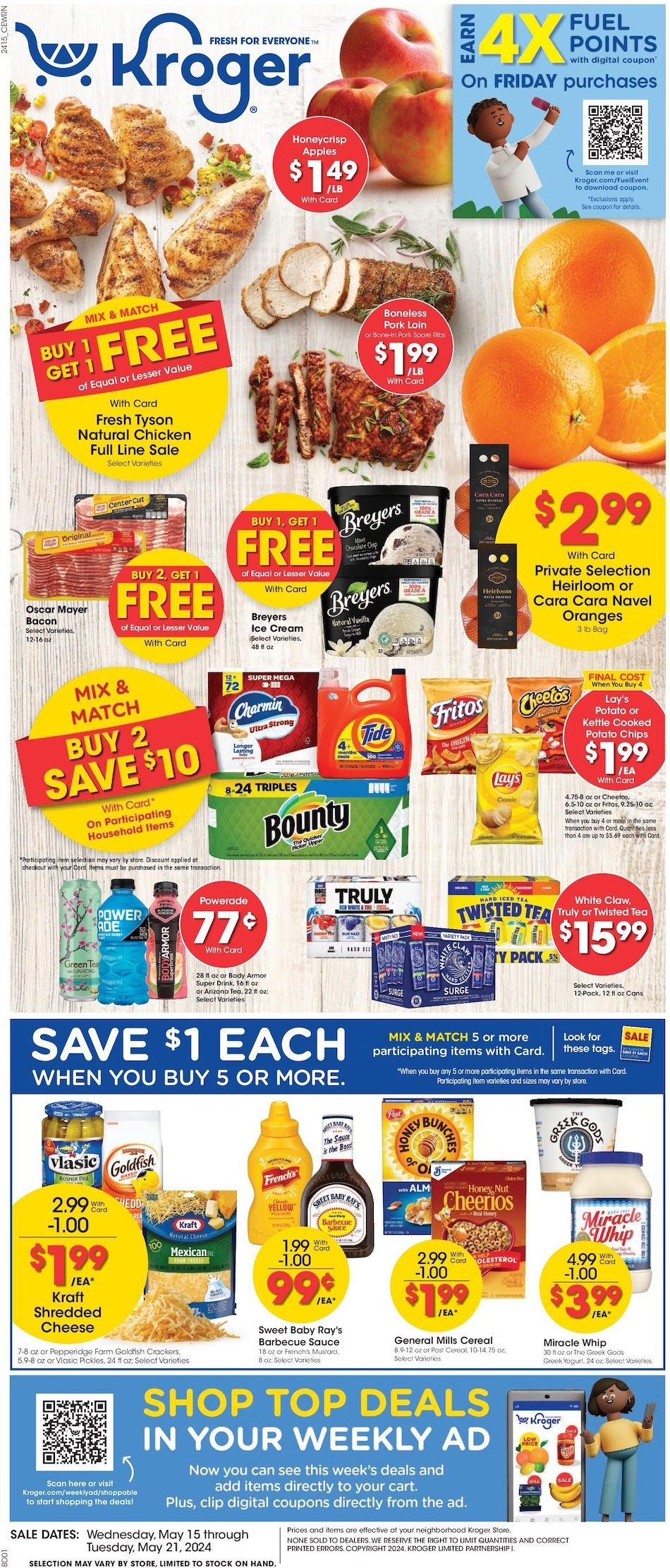 Kroger Weekly Ad 15th – 21st May 2024 Page 1