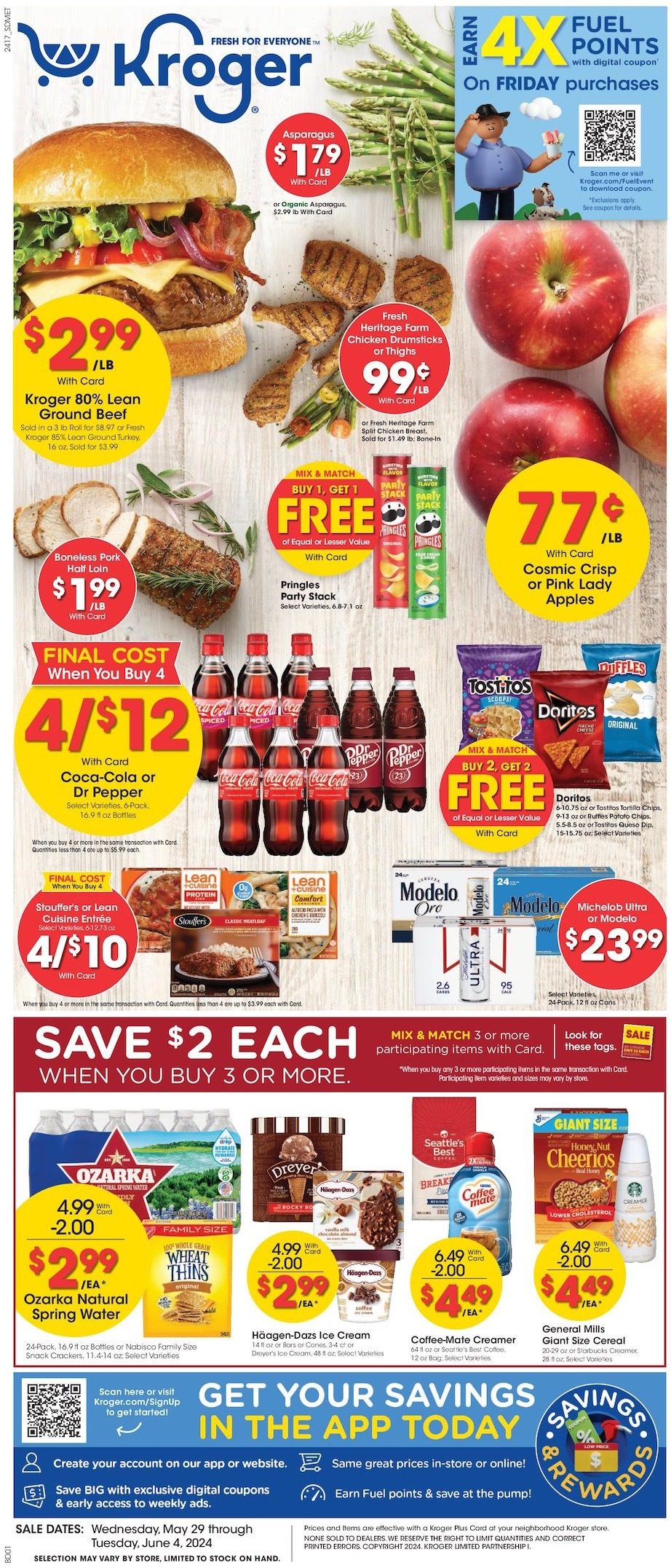 Kroger Weekly Ad 29th May – 4th June 2024 Page 1