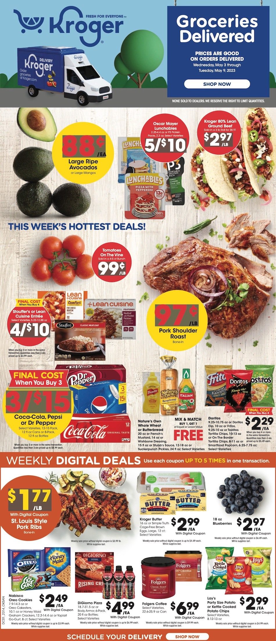Kroger Weekly Ad Sale 3rd – 9th May 2023 Page 1