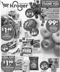 Kroger Weekly Ad 8th – 14th November 2023 page 1 thumbnail