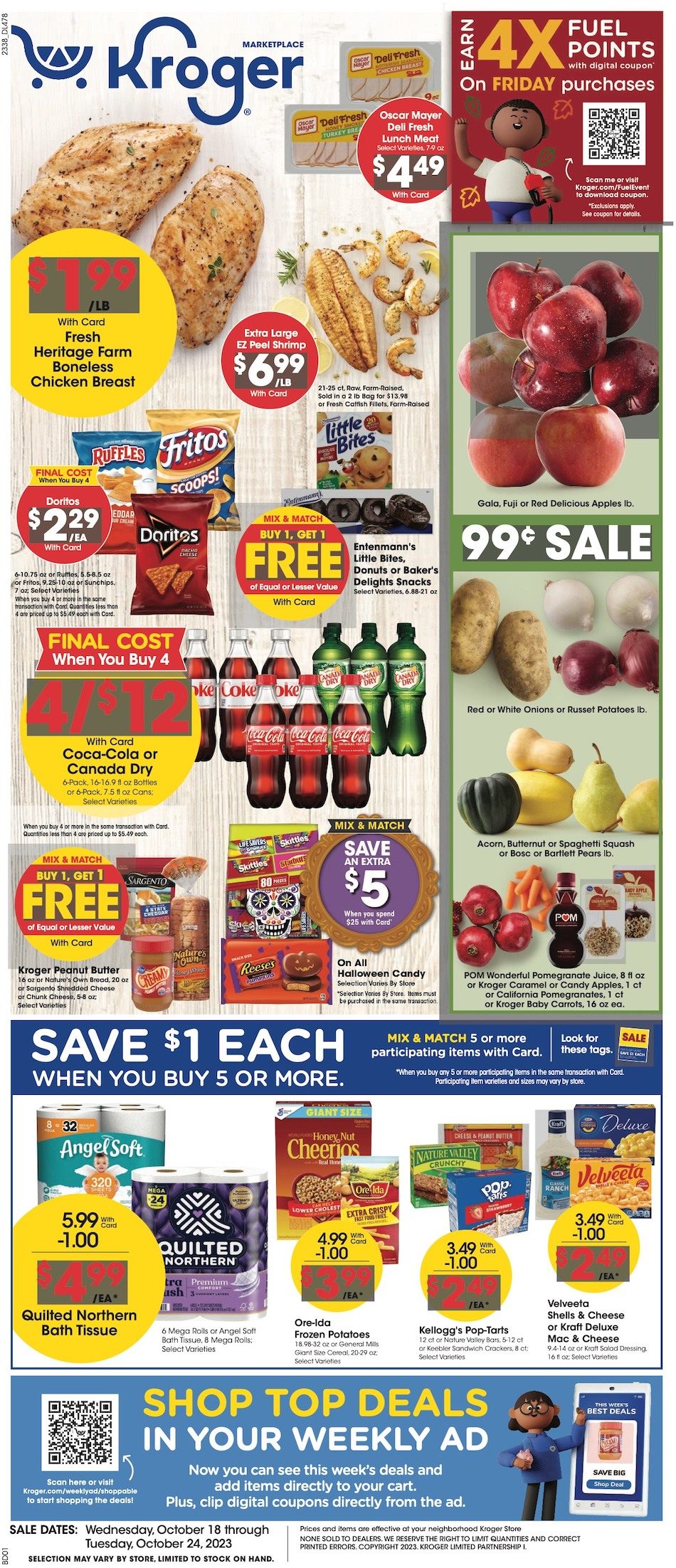 Kroger Weekly Ad 25th – 31st October 2023 Page 1