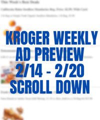 Kroger Weekly Ad Preview 14th – 20th February 2024 page 1 thumbnail