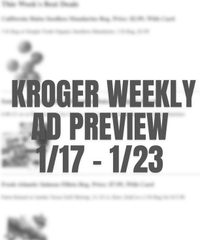 Kroger Weekly Ad Preview 17th – 23rd January 2024 page 1 thumbnail