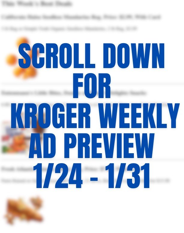 Kroger Weekly Ad Preview 24th – 30th January 2024 Page 1