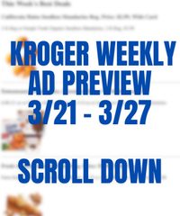 Kroger Weekly Ad Preview 21st – 27th March 2024 page 1 thumbnail