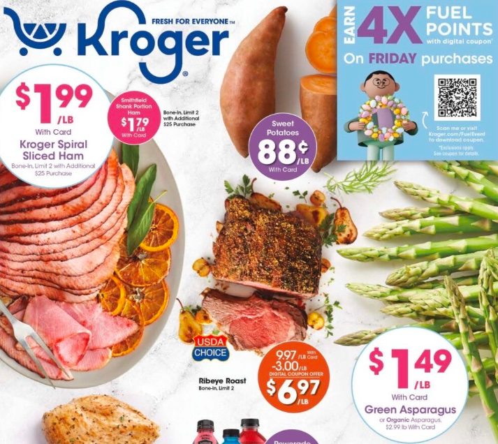 Kroger Weekly Ad Preview 27th March – 3rd April 2024 Page 1