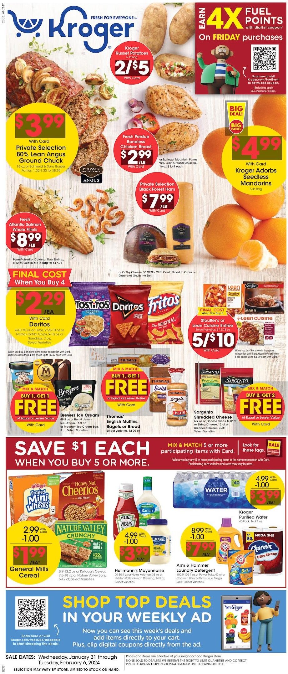 Kroger Weekly Ad 7th – 13th February 2024 Page 1