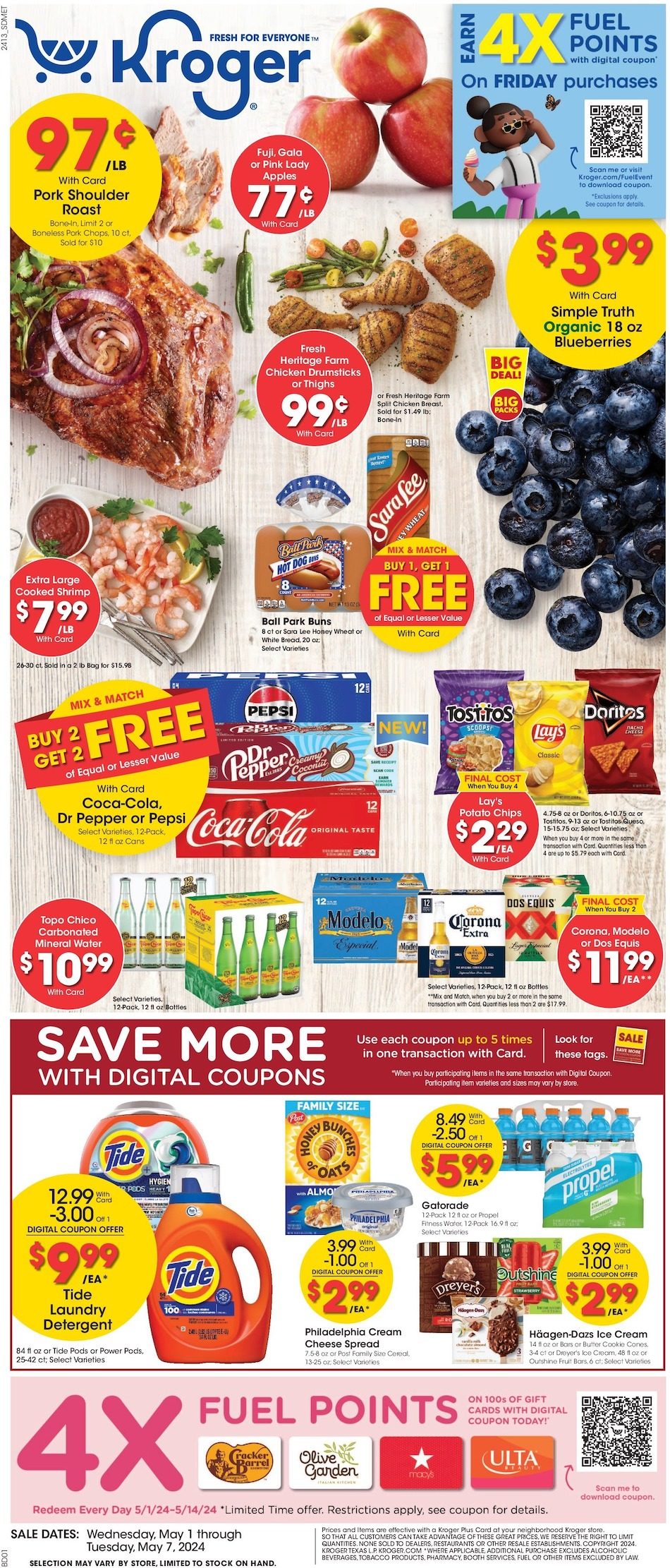 Kroger Weekly Ad 1st – 7th May 2024 Page 1
