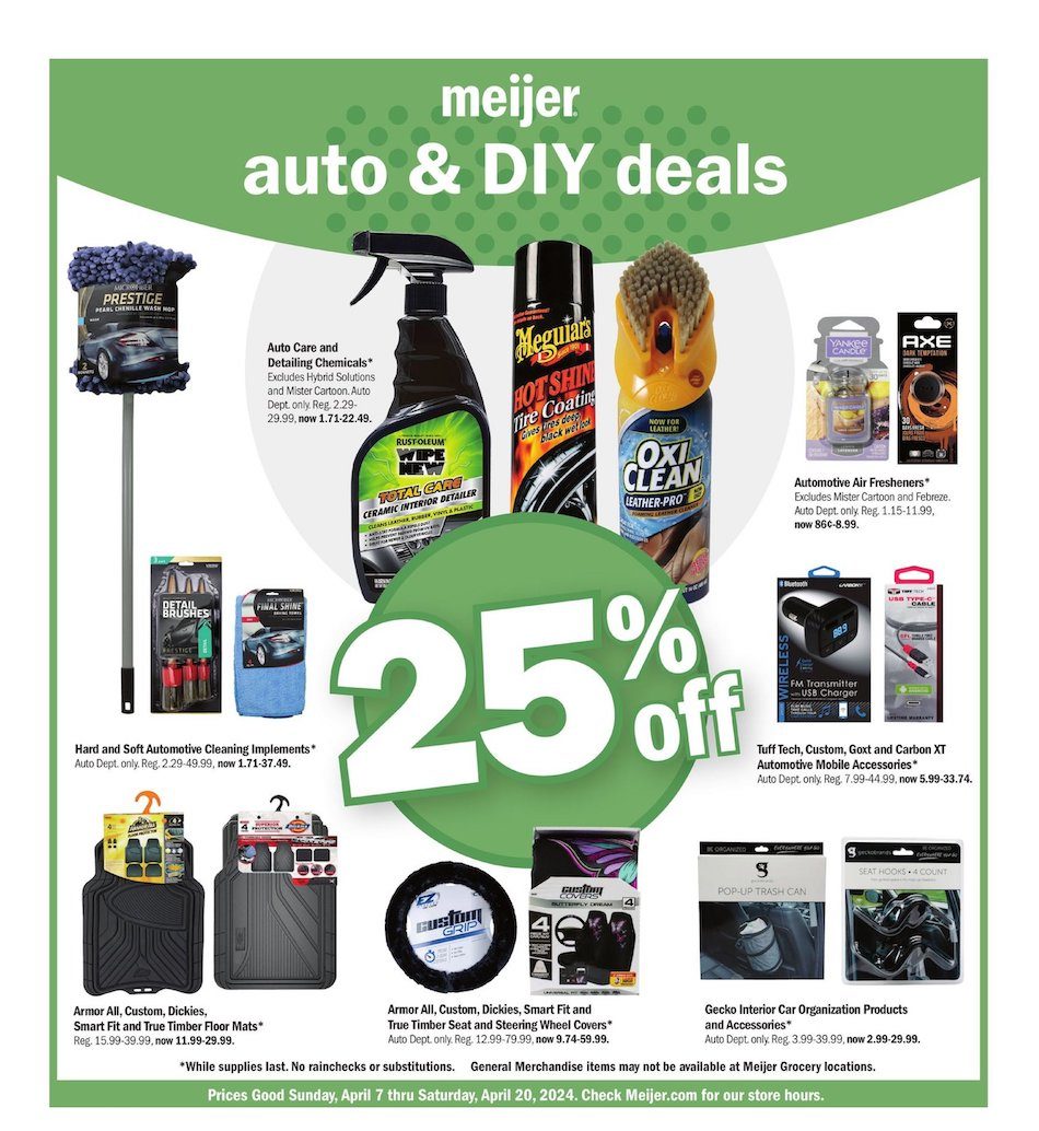 Meijer Ad Automotive 7th – 20th April 2024 Page 1