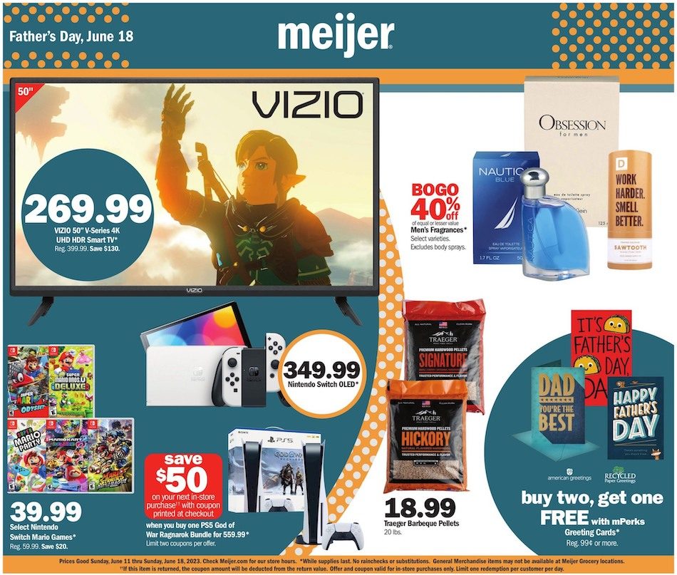 Meijer Ad Father’s Day 11th – 17th June 2023 Page 1