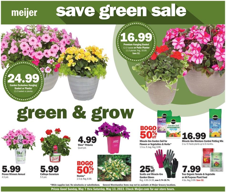 Meijer Ad Garden 7th – 14th May 2023 Page 1