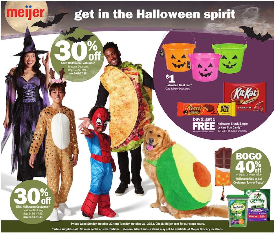 Meijer Ad Halloween 22nd – 31st October 2023 Page 1