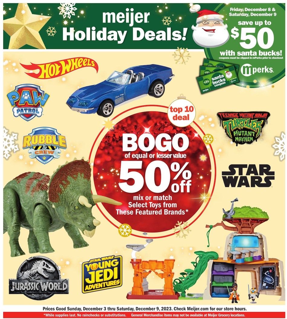 Meijer Ad Holiday 3rd – 9th December 2023 Page 1