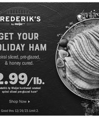 Meijer Ad Holiday Ham 15th – 24th December 2023 page 1 thumbnail