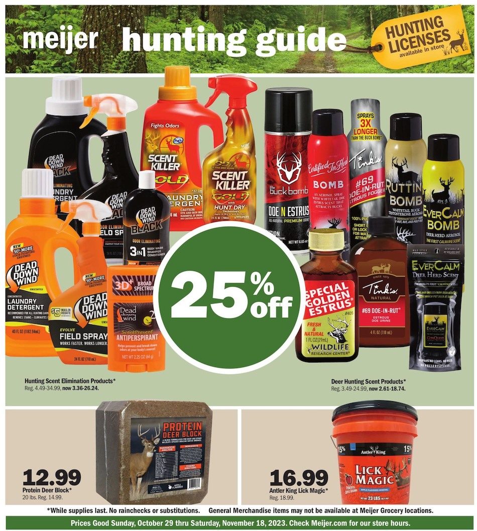 Meijer Ad Hunting 29th October – 4th November 2023 Page 1