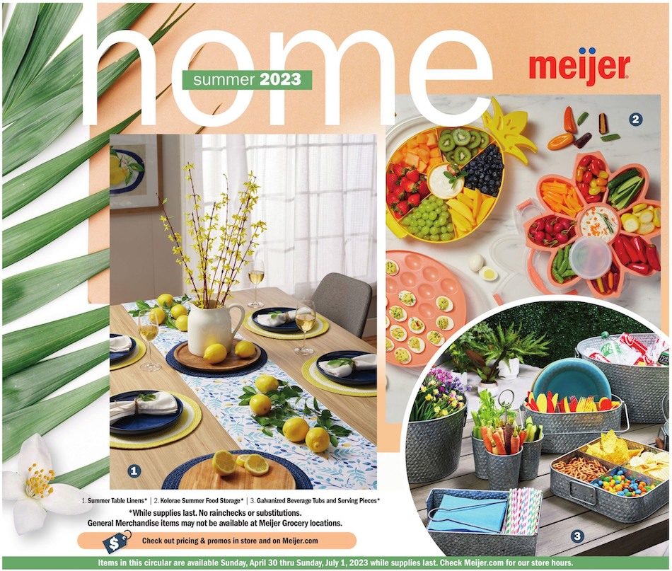 Meijer Ad May Home Spring 30th April – 1st July 2023 Page 1