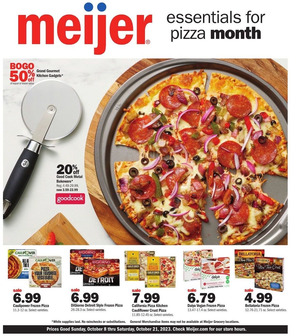 Meijer Ad Pizza 8th – 14th October 2023 Page 1