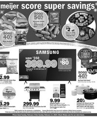 Meijer Ad Super Bowl 4th – 11th February 2024 page 1 thumbnail