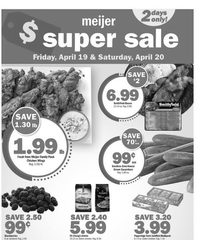 Meijer Ad Super Sale 19th – 20th April 2024 page 1 thumbnail