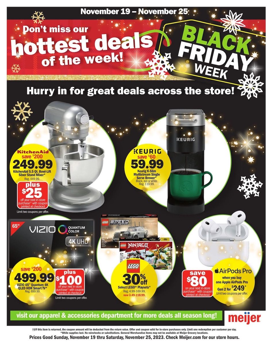 Meijer Black Friday Hot Deals 19th – 25th November 2023 Page 1
