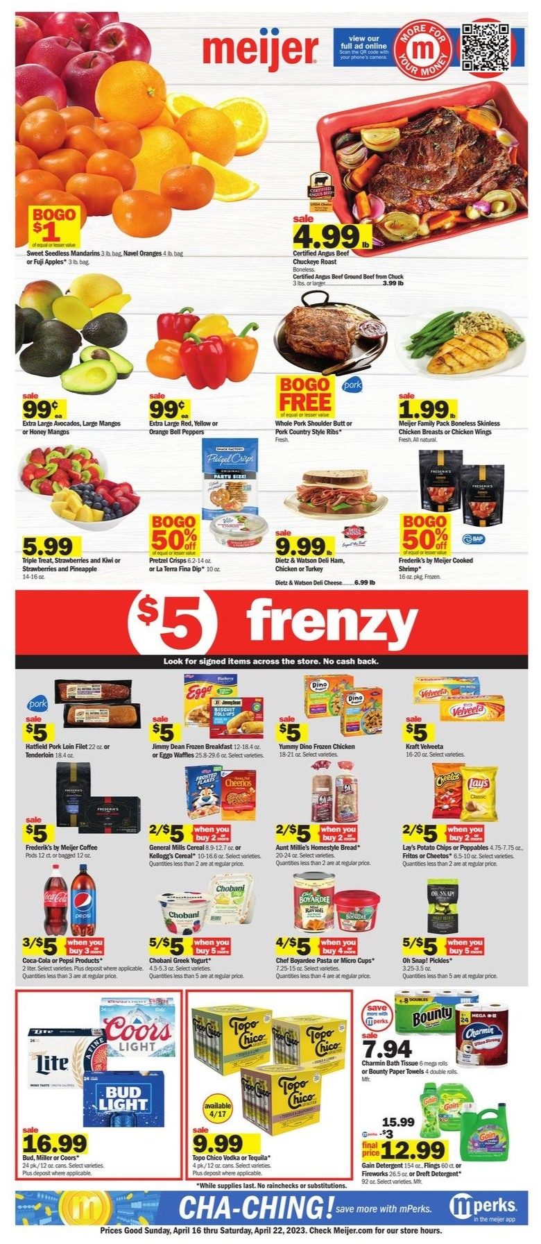 Meijer Weekly Ad 14th – 20th April 2023 Page 1
