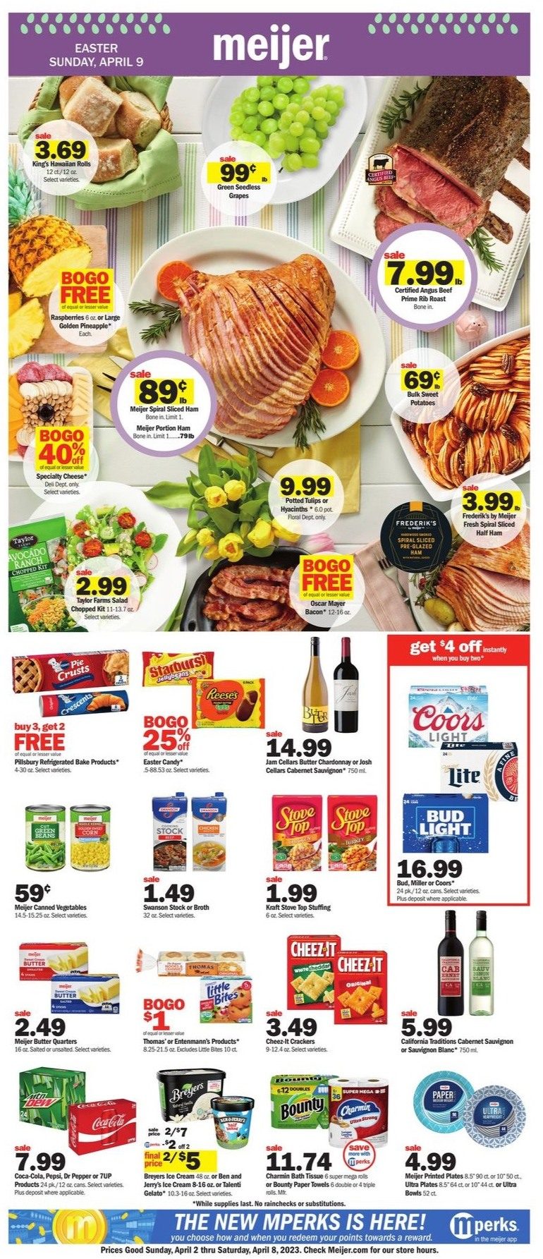 Meijer Weekly Ad Easter 2nd – 8th April 2023 Page 1