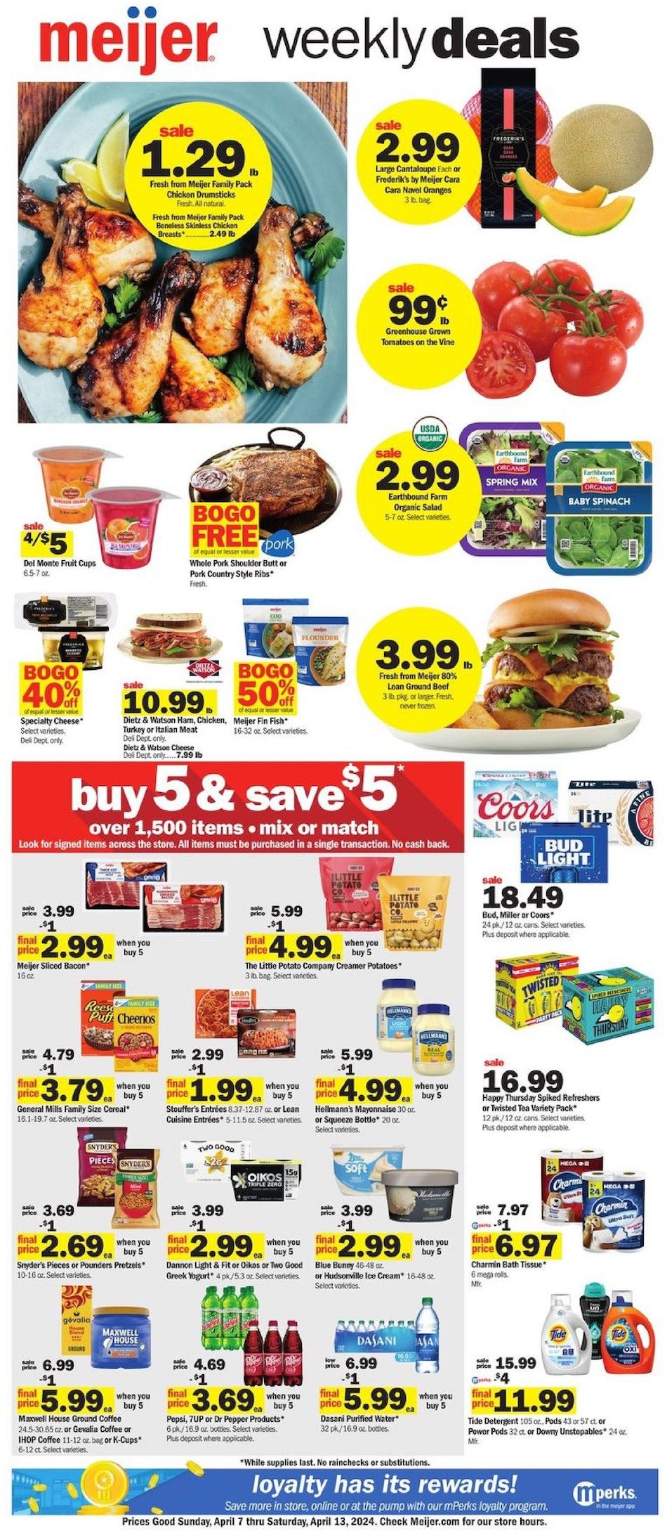 Meijer Weekly Ad 7th – 13th April 2024 Page 1