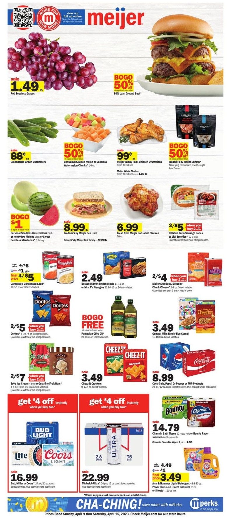 Meijer Weekly Ad Easter 9th – 15th April 2023 Page 1