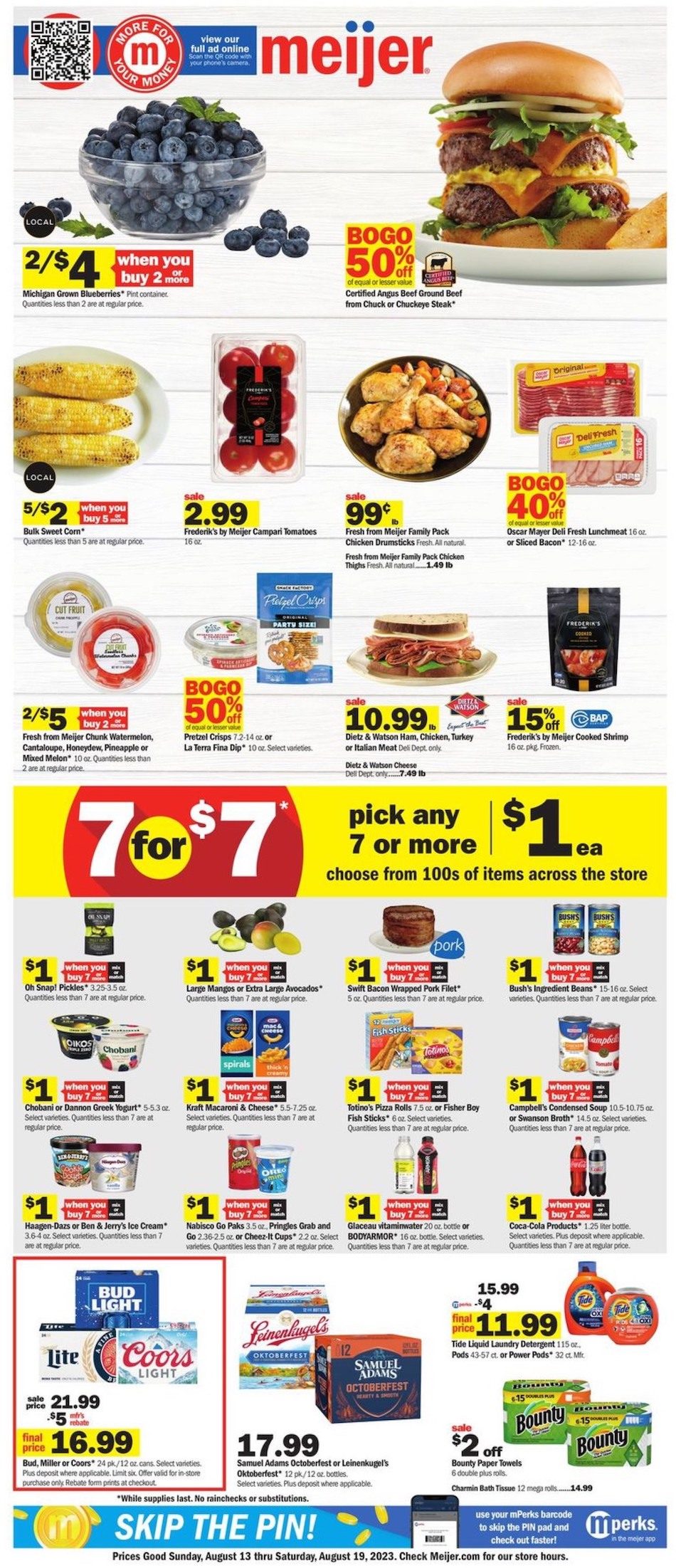 Meijer Weekly Ad 13th – 19th August 2023 Page 1