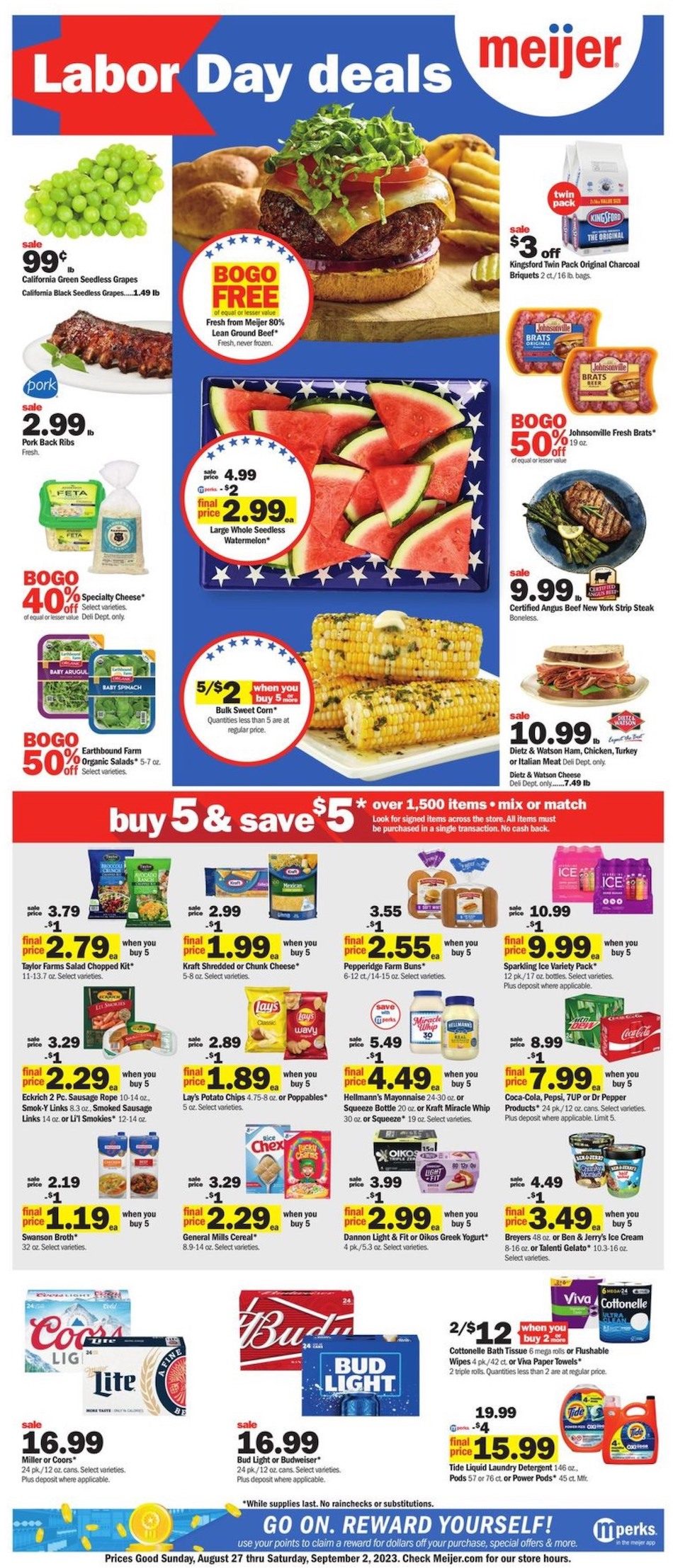 Meijer Weekly Ad 27th August – 2nd September 2023 Page 1