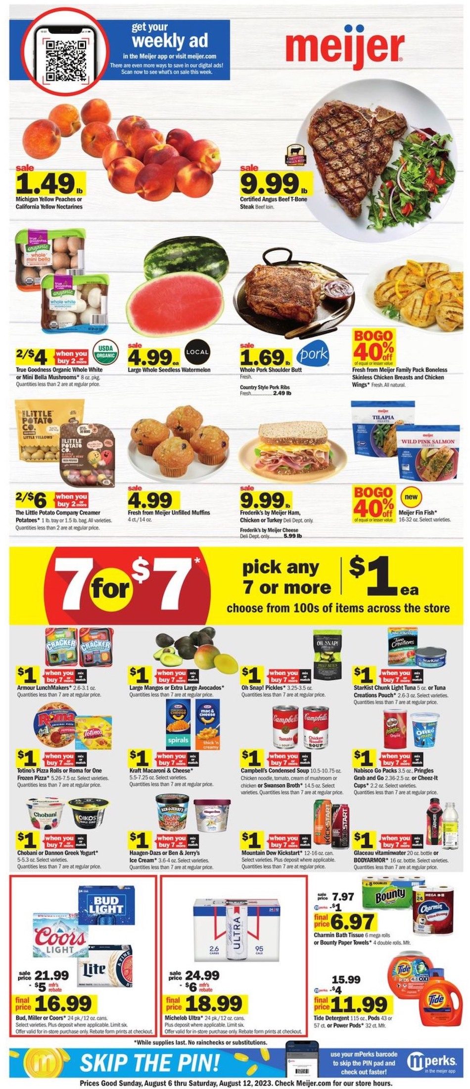 Meijer Weekly Ad 6th – 12th August 2023 Page 1