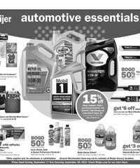 Meijer Weekly Ad Automotive 17th – 30th September 2023 page 1 thumbnail