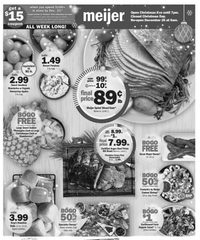 Meijer Weekly Ad Christmas 17th – 24th December 2023 page 1 thumbnail