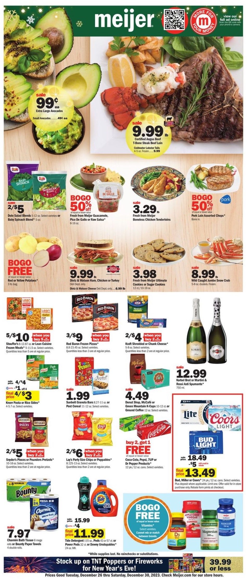 Meijer Weekly Ad 26th December – 30th December 2023 Page 1