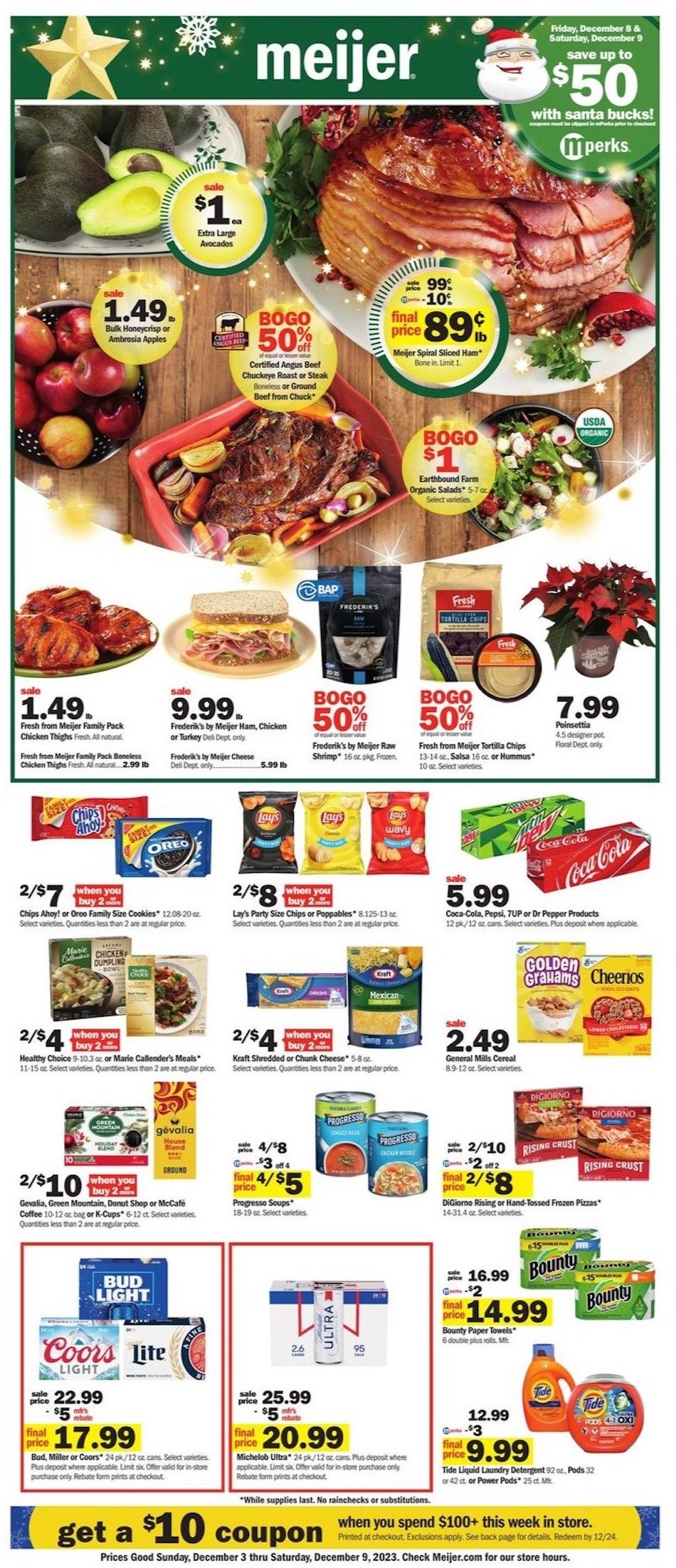Meijer Weekly Ad 3rd – 9th December 2023 Page 1